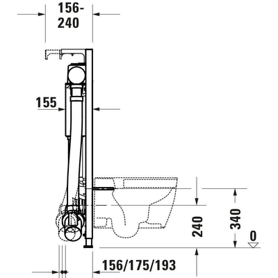 Duravit DuraSystem Inbouwreservoir met frame