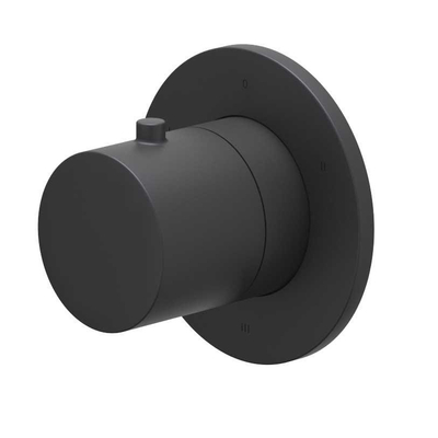 IVY Bond Afbouwdeel - 3-weg - stop-omstel - symmetry - rond rozet - Mat zwart PED