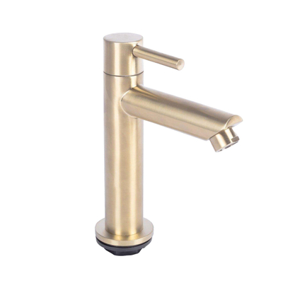 FugaFlow Calvi Fonteinkraan - 14.4cm - opbouw - 1gats - PVD - geborsteld Messing