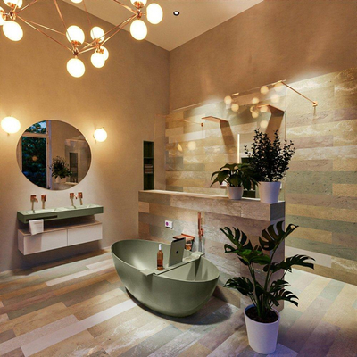 MONDIAZ FLOAT Vrijstaand bad - 170x80cm - Army