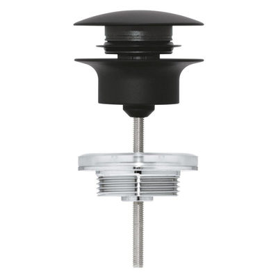 Grohe afvoergarnituur push-up phantom black