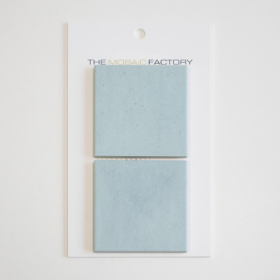 SAMPLE The Mosaic Factory Kasba mozaïektegel -15x25cm - wandtegel - Vierkant - Porselein Turquoise Mat