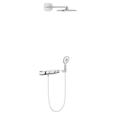 GROHE Rainshower SmartControl Regendoucheset Opbouw - hoofddouche 36cm - handdouche rond - chroom wit