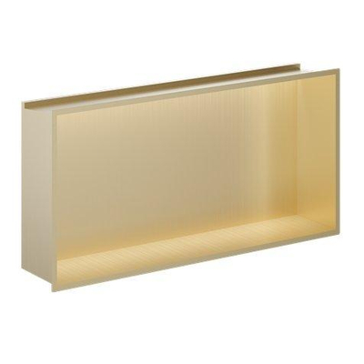 Crosswater Douche Nis - 61x30.5cm - LED-lichtstrip - geborsteld messing