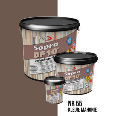 Sopro Vloer- en wandtegel Voegmortel Sopro DF 10 Flexibel mahonie nr. 55 1kg Bruin