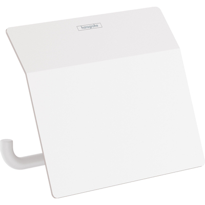 Hansgrohe Addstoris closetrolhouder met klep mat wit