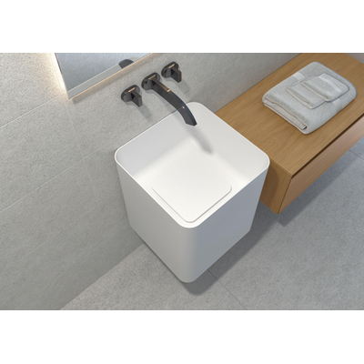 Cifre Ceramica Borneo wand- en vloertegel - 75x75cm - gerectificeerd - Betonlook - Pearl mat (grijs)