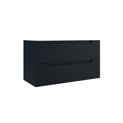 Adema Prime Balance Wastafelonderkast - 100x55x44.9cm - 2 lades - Geintegreerde greep - MDF - mat marine blauw