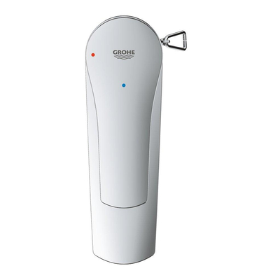 GROHE Eurosmart waterbesparende wastafelkraan s-size met ketting chroom