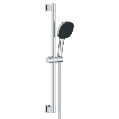 GROHE Vitalio Comfort 110 Glijstangset - 60cm - vierkante handdouche - 2 straalsoorten - gladde doucheslang - chroom