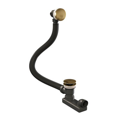 BRAUER Badafvoer - met overloop - goud geborsteld PVD