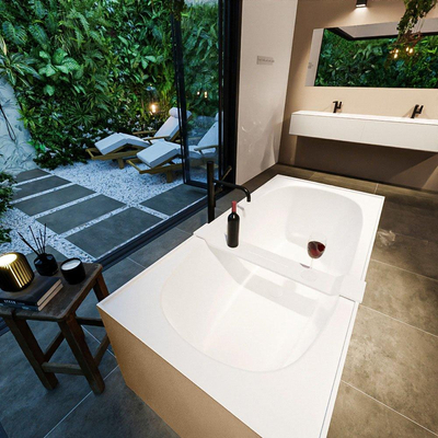MONDIAZ FREEZE Vrijstaand bad - 180x85cm - kleur Oro / Talc