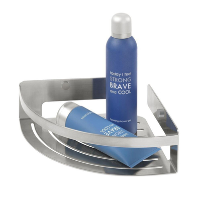 Tiger Caddy Douchemand Hoek groot RVS geborsteld 22.4x7x22.4cm