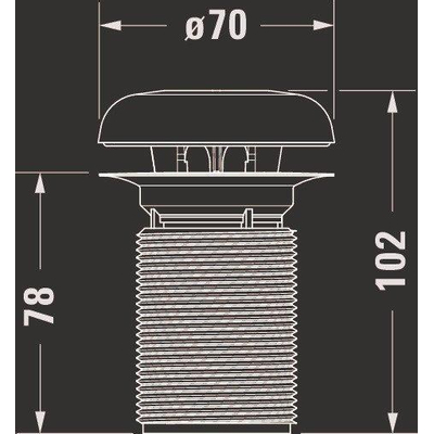 Duravit DuraStyle urinoir geurafsluiter met geursteen