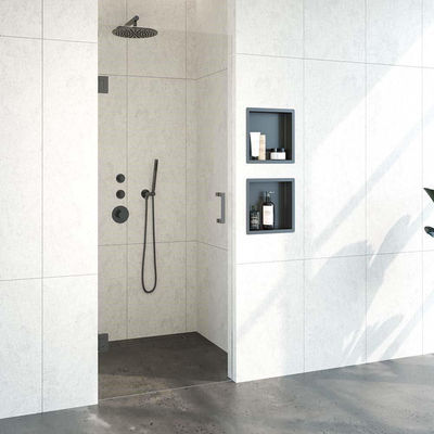 BRAUER Create Complete Profielloze Nisdeur 80 Gunmetal geborsteld