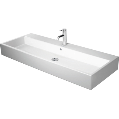 Duravit Vero Air wastafel geslepen 1 kraangat met overloop 120x47cm met WonderGliss wit