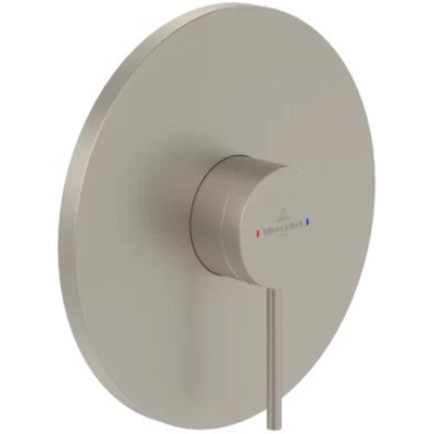 Villeroy & Boch Loop & Friends douchekraan - inbouw - Eengreeps - Brushed Nickel Matt (RVS)