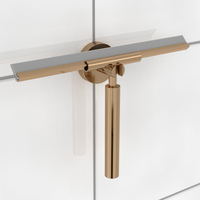 Haceka Kosmos glaswisser - met haak - geborsteld koper