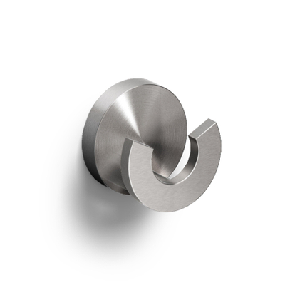 Clou Flat handdoekhaak dubbel RVS geborsteld