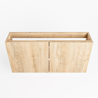 Mondiaz FOWY fonteinonderkast - 100x22x50cm - 2 deuren - push to open - softclose - Washed Oak