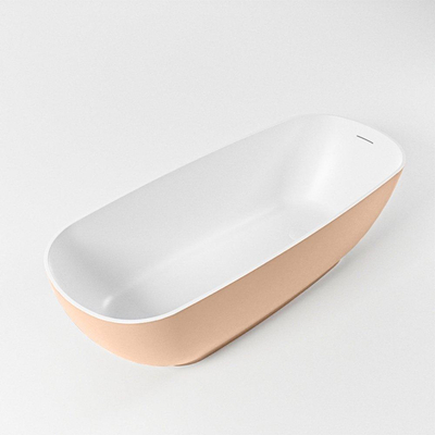 MONDIAZ ROCK Vrijstaand bad - 170x70cm - kleur Rosee / Talc