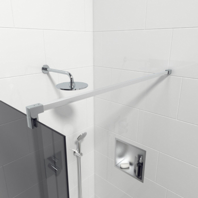 Saniclass Bellini inloopdouche - 90x200cm - rookglas - chroom