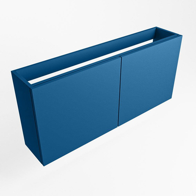 Mondiaz FOWY fonteinonderkast - 110x22x50cm - 2 deuren - push to open - softclose - Jeans