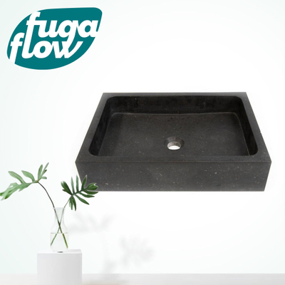 FugaFlow Efficiente Arredo Waskom 50x36x11cm - natuursteen donker