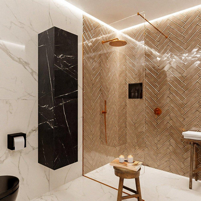 MONDIAZ BEAM Kolomkast - 160cm - 2 deuren - Marquina