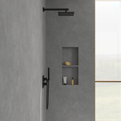 Villeroy & Boch Universal Showers hoofddouche - 25cm - vierkant - mat zwart