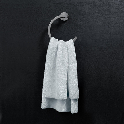 Clou Flat handdoekring 16.2x18.8x4cm Chroom