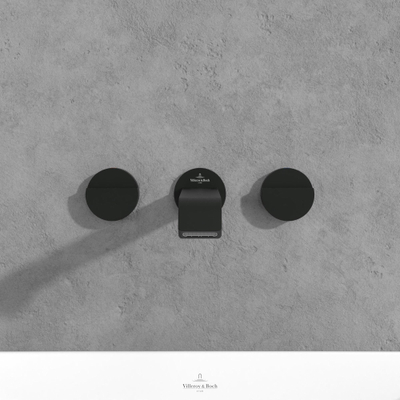 Villeroy & Boch Dawn Driegats wastafelkraan - mat zwart