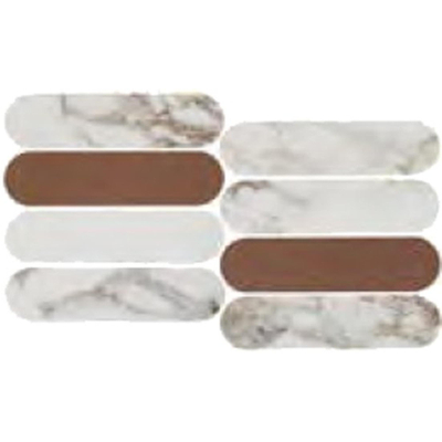 Douglas Jones Moods Mozaiektegel - 20X35cm - 9mm - gerectificeerd - Pink/Fiamma Glans