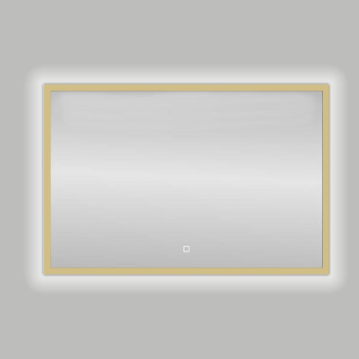 Best Design Nancy Isola LED spiegel 80x60cm aluminium mat goud
