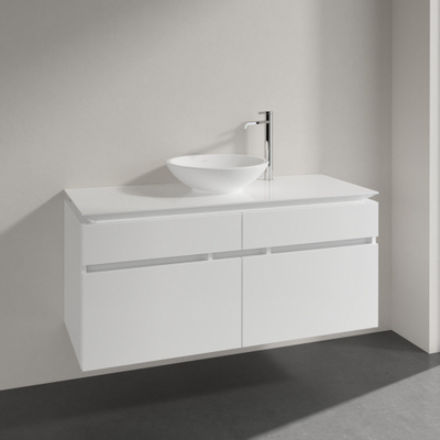 Villeroy & Boch Legato wastafelonderkast 120x55cm 4 lades Glans wit OUTLET