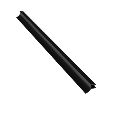 Saniclass Universo afwateringsprofiel/lekstrip/waterkering - universeel - 200cm inkortbaar - voor 6mm glas - mat zwart