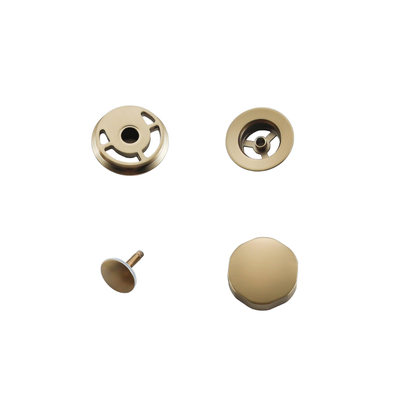 Fortifura Calvi Badafvoercombinatie - draaibediening - verlengd - geborsteld messing (goud)