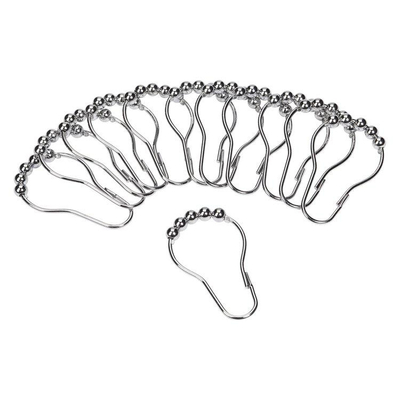 Differnz Anello Douchegordijnringen 12stuks Chroom