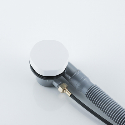 Adema Calypte badafvoercombinatie met draaibediening mat wit OUTLETSTORE