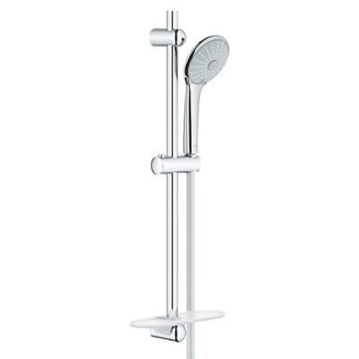 GROHE Euphoria 110 Massage Glijstangset - 60cm - ronde handdouche - 3 straalsoorten - gladde doucheslang - met zeepschaal - chroom