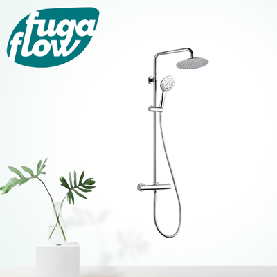 FugaFlow Efficiente Sobrado regendouche met thermostaat hoofddouche 20cm handdouche 3 standen chroom -