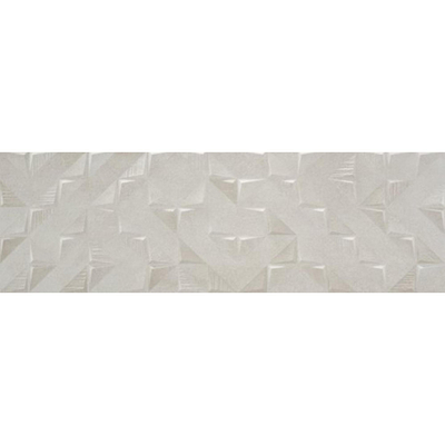 Colorker Bloom Decortegel 32x100cm 10.4mm gerectificeerd witte scherf Grey