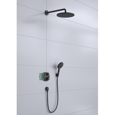 Hgrohe Croma showerset compleet inbouw raindance powderrain 240 mat zwart