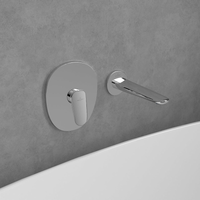 Villeroy & Boch Antao Baduitloop voor wandmontage - chroom