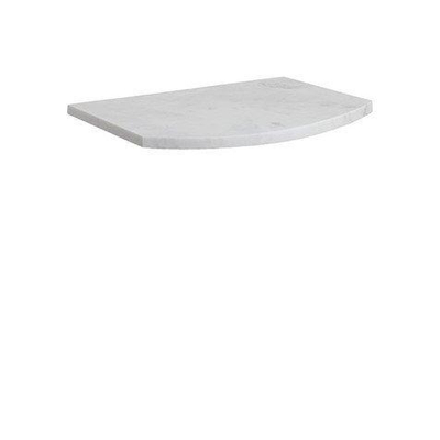 Crosswater Svelte Wastafelblad 60x45cm carrara marmer effect