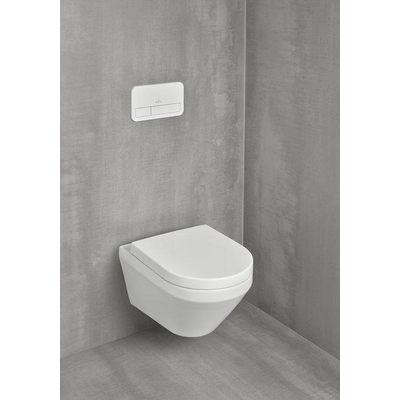 Villeroy & boch Architectura wandclosetpack - 53x37cm - TwistFlush - spoelrandloos - met softclose en quickrelease zitting - glans wit