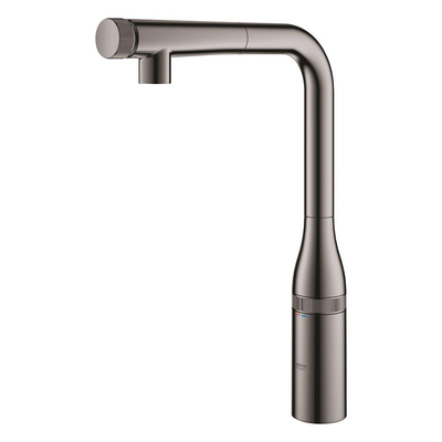 GROHE Essence Keukenkraan - hoog - draaibare/uittrekbare uitloop - hard graphite glans