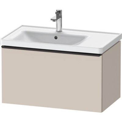 Duravit D-Neo wastafelonderkast 78.4x44x45.2cm 1 lade met softclose Taupe Mat