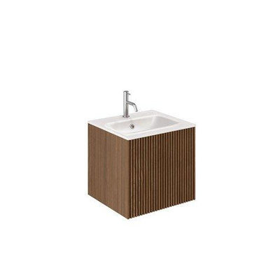 Crosswater Limit Wastafelonderkast - 1 lade - 50cm - Royal Walnut