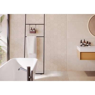 Cifre Ceramica Statale wand- en vloertegel - 60x60cm - gerectificeerd - Betonlook - Sand mat (beige)